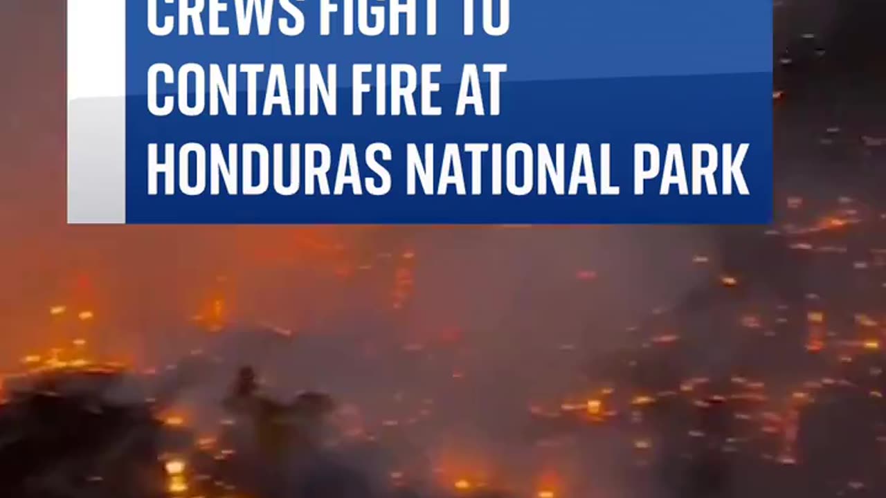 The Honduras Air Force is battling a major wildfire at La Tigra National Park inas.