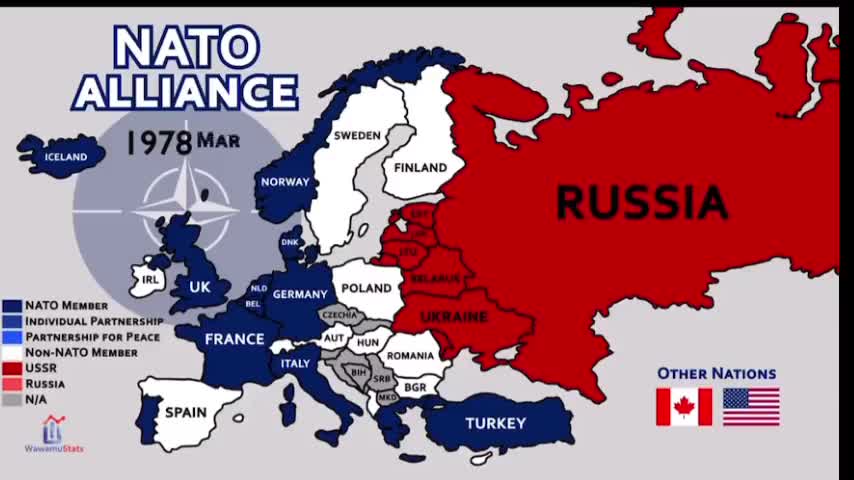 Δείτε πως το ΝΑΤΟ στρίμωξε τη Ρωσια από το 1949 μέχρι σήμερα-Αυτός ο πόλεμος δεν ξεκίνησε τώρα