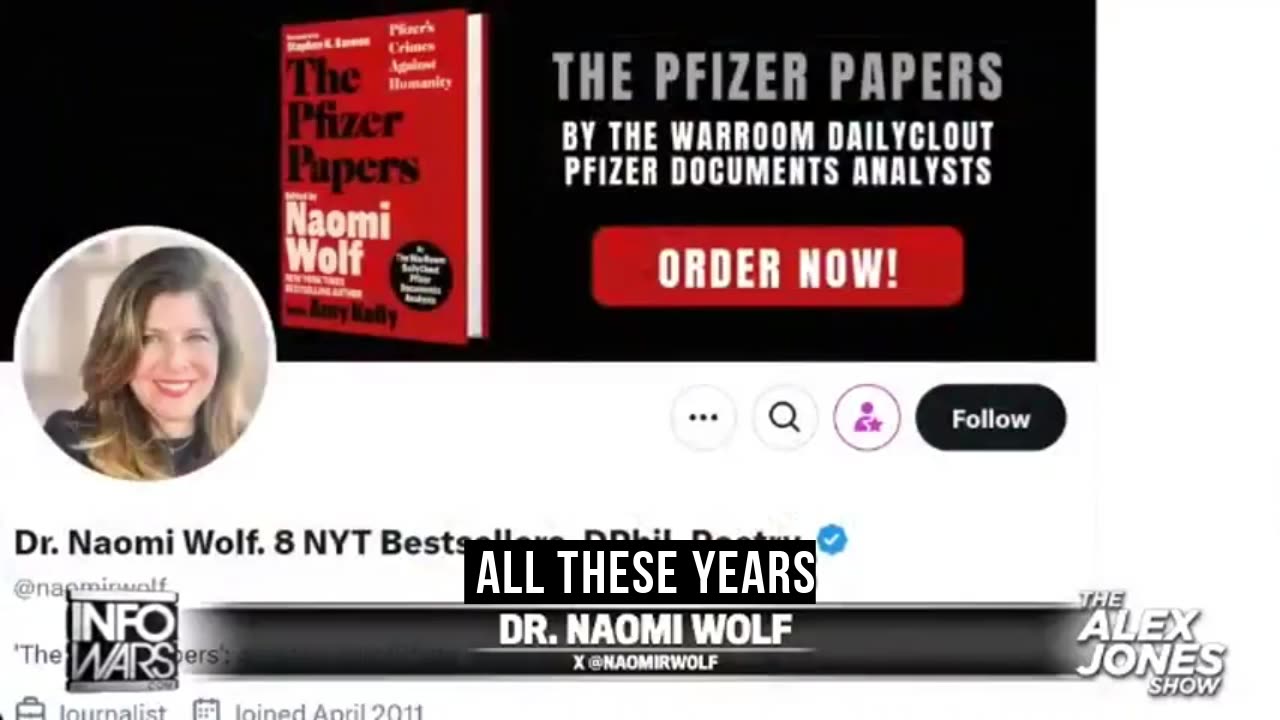 Naomi Wolf about sen. Johnson's letter to get access to unredacted Pfizer Papers