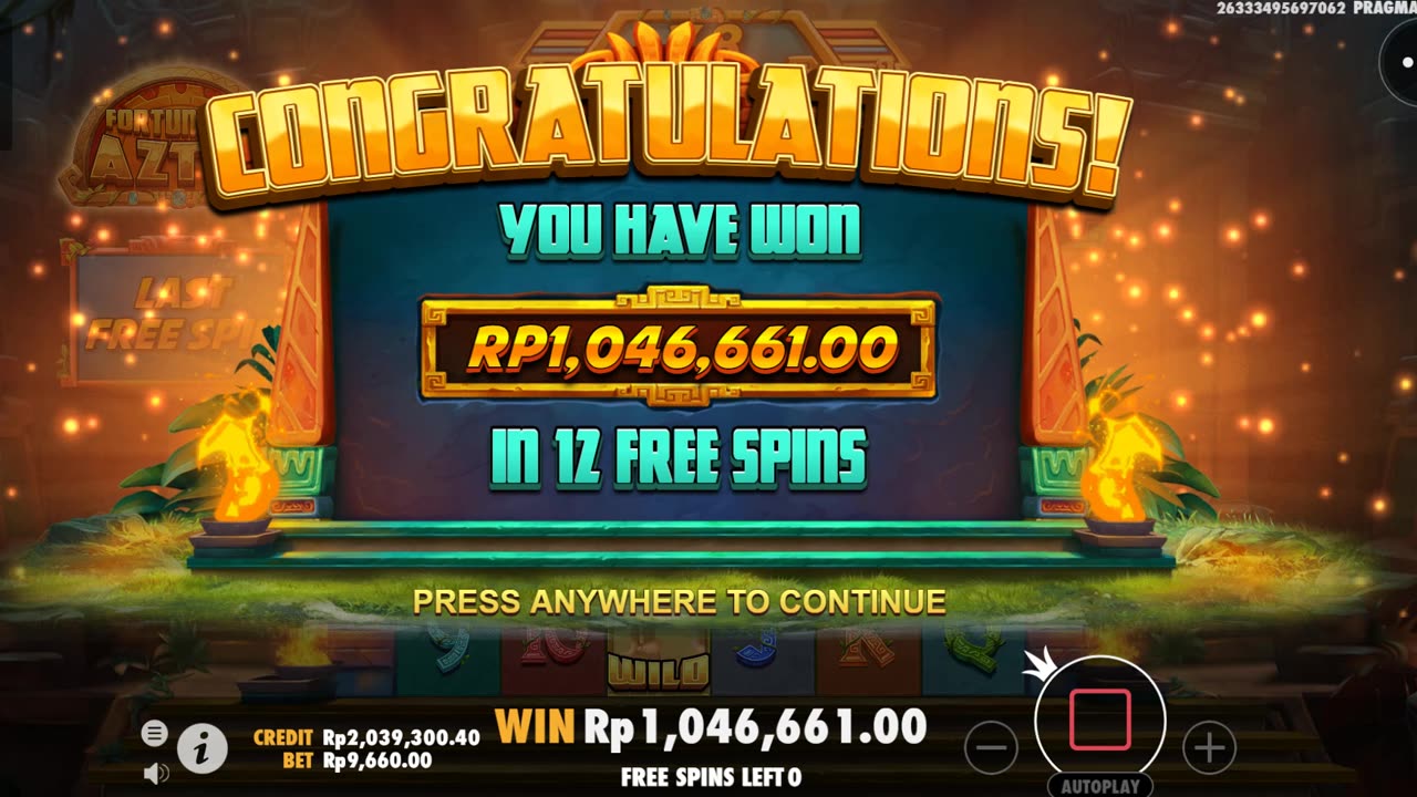 9 rb Jadi 1 Juta!!! Fortunes of Aztec di Winslot