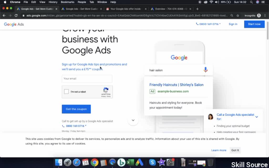 Google Ads - Account Setup of Google Ads with Coupon - Skill Source