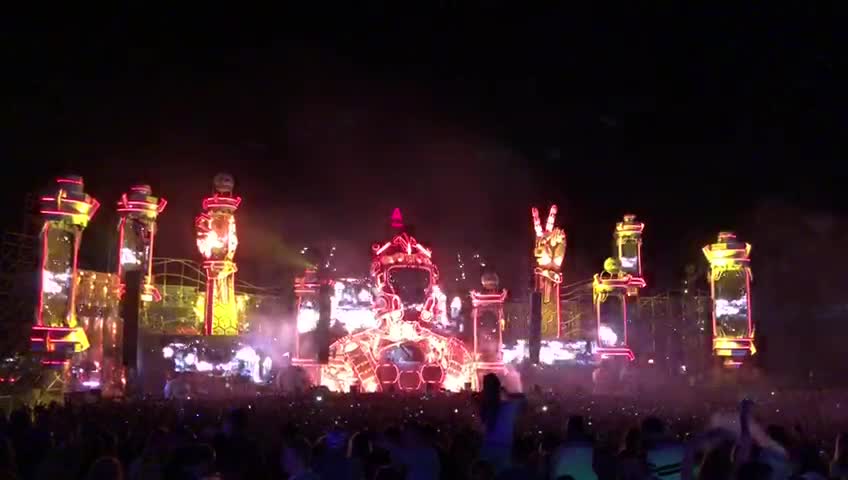 RUSSIAN festival of electronic music AFP