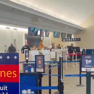 I wonder if she is a frequent flyer...