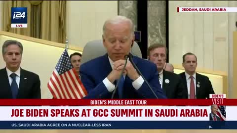 President Biden speaks at the GCC+3 Summit in Jeddah