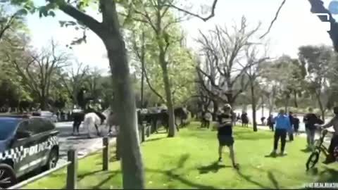 Victorian Police Storm-troopers hunt civilians down like dogs