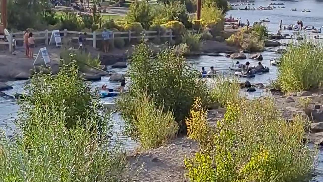 River surfing