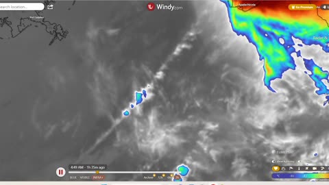 Watch how A Single Chemtrail Line, Develops into a line of storms.