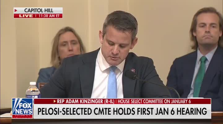 Adam Kinzinger breaks down during Jan. 6 hearing