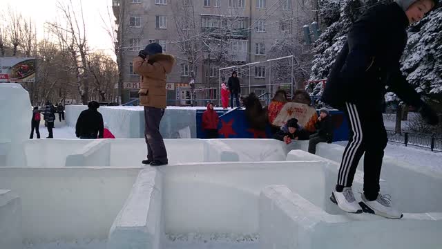 Jumping on Ice bricks