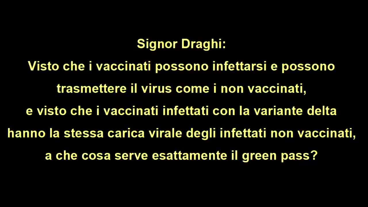 Il Green Pass non ha utilità, serve solo a creare discriminazione