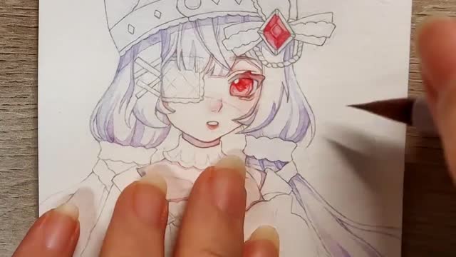 Adding color to the lines of an anime character makes her complete, perfect for learning