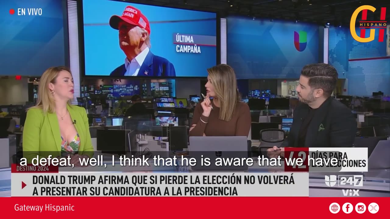 Entrevista a MARÍA HERRERA MELLADO en univisión sept, 2024.