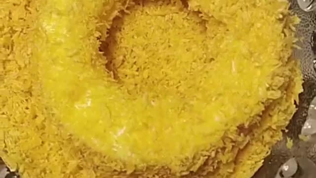 Delicious fried apple rings