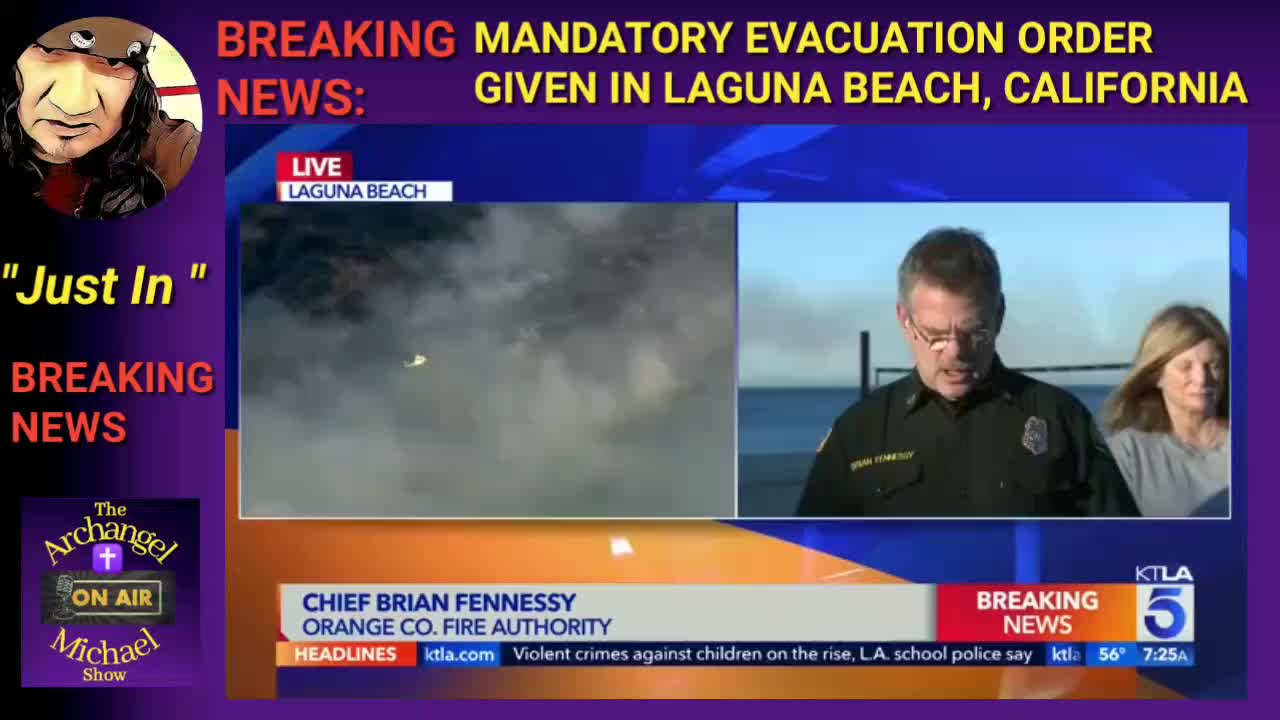 Mandatory evacuations ordered in Laguna Beach California