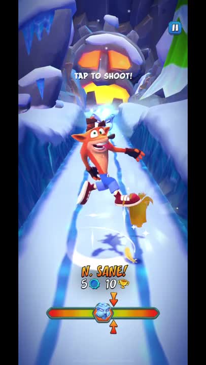 Lo-Lo Mask Battle Run Gameplay On Bear It - Crash Bandicoot: On The Run!