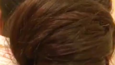 Long hair big bun