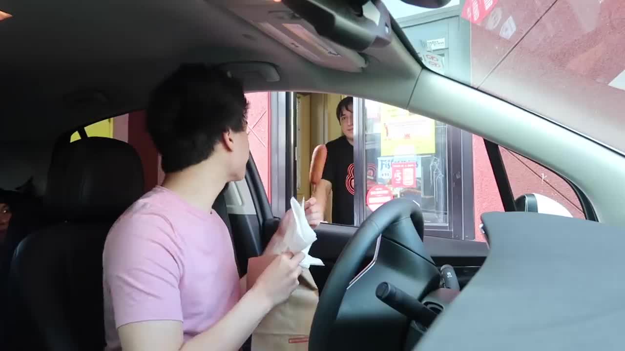 Drive through Twin prank