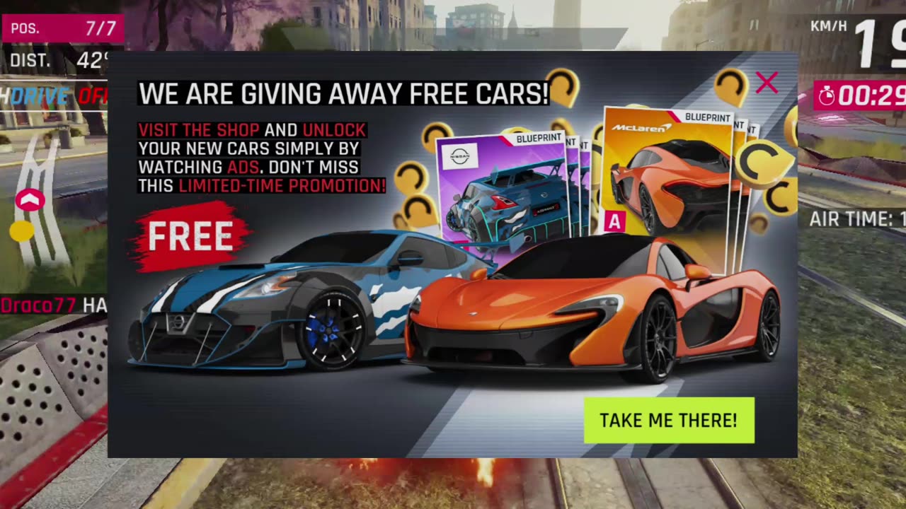 Asphalt 9: Legends - ATS Automobili GT in Multiplayer with Bug Pop-Up Alert Screen (Read description info)