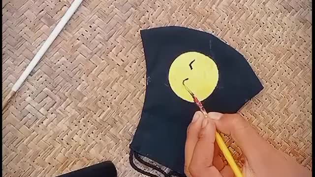 How to draw an emoji...... Mask drawing🤗❤️