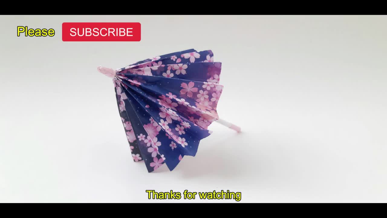 Origami Paper Art - How to Make a Paper Umbrella