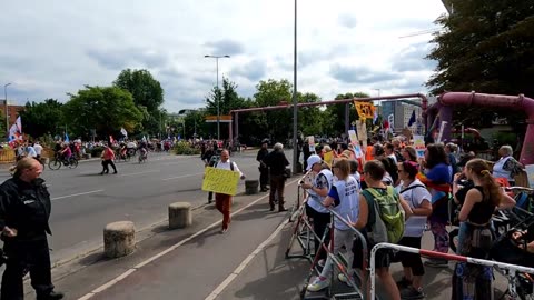 Die Gegen Demo der ANTIFA am 03.08.2024 in Berlin