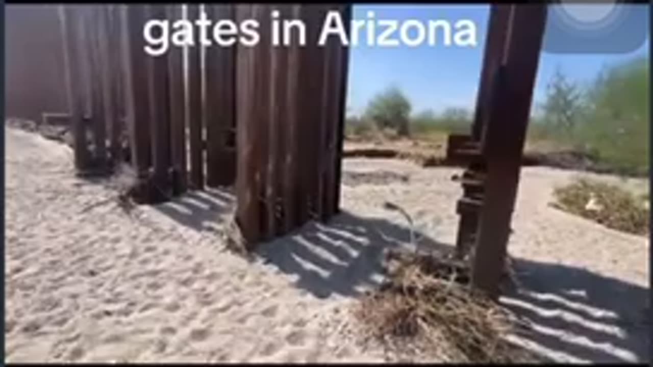 Border gates welded open