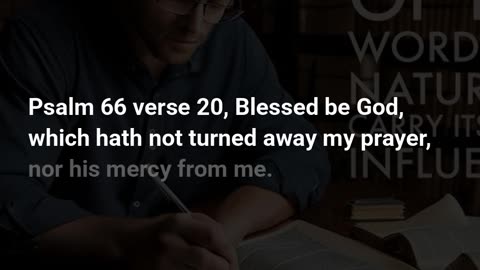 Psalms 66:20