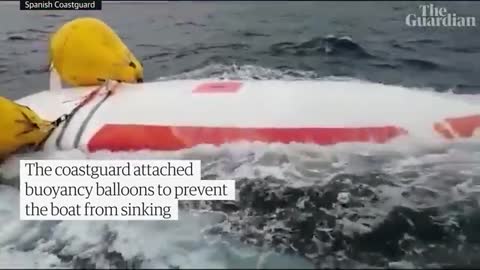 62-year-old French sailor saved by Spanish coastguard after 16 hours in capsized ship