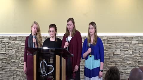 Ladies Teen Quartet sing Mercy Tree