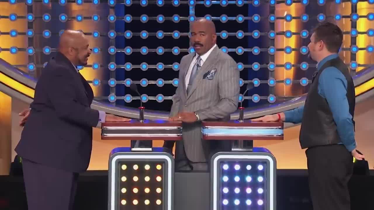 STEVE HARVEY CAN'T TAKE THESE ANSWERS On Family Feud