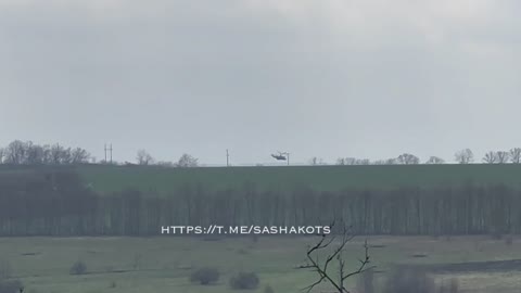 Ukraine War - Ka-52 helicopters support the advance of Russian troops