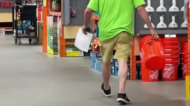 Bucket On Head Prank!