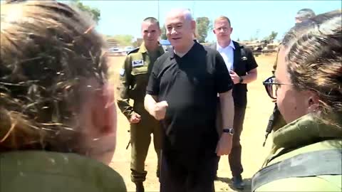 Netanyahu visited an Iron Dome battery in central Israel