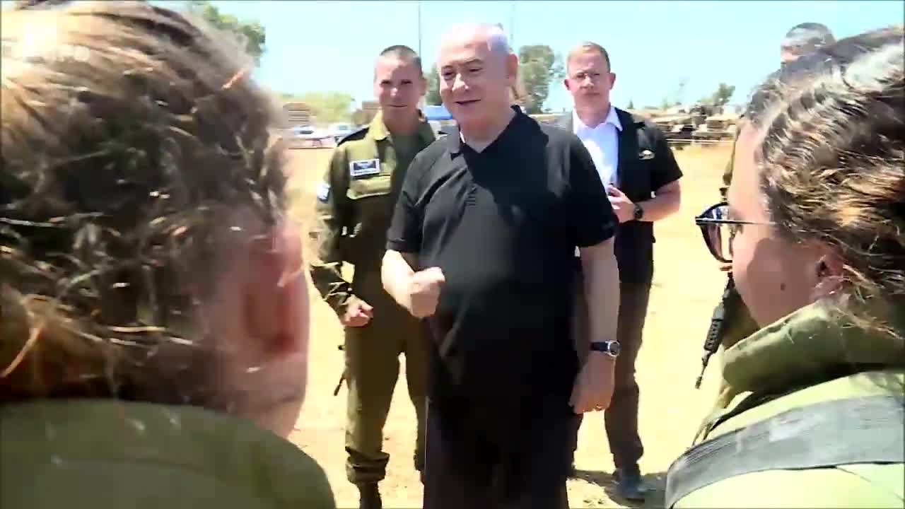 Netanyahu visited an Iron Dome battery in central Israel