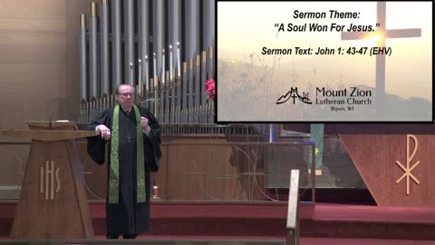 Mt. Zion Lutheran Church (WELS), Ripon, WI 1-23-22