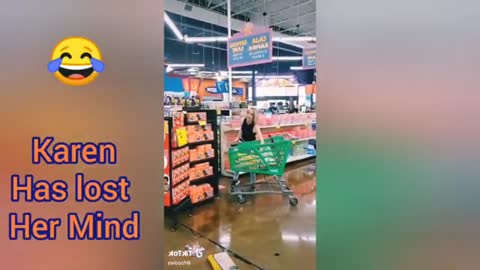 Karen Goes Crazy In Super Market Public Freak Out