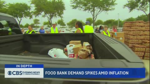 Food bank demand spikes amid inflation