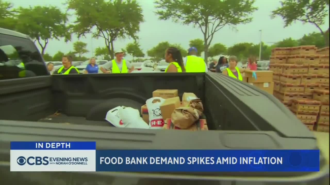 Food bank demand spikes amid inflation