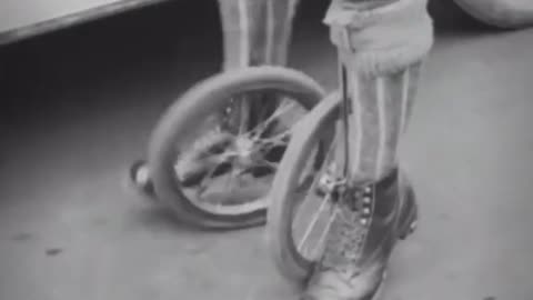 THE CYCLE SKATES FIRST PATENTED IN 1869~CHECK THEM OUT IN ACTION IN THIS CLIP IN THE EARLY 1920’S ON OR OFF ROADS THESE COULD HANDLE ALL WITH EASE