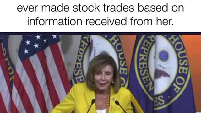 Pelosi lying about insider trading