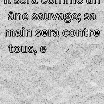 "La Promesse de l'Ange : Genèse 16:12"