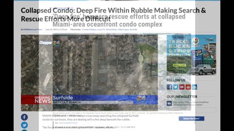 Conspiracy theories grow that the Miami condo collapse was a Deep State 9/11 Style Attack
