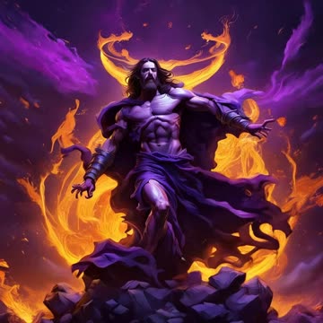 Jesus Christ Smashing Satan