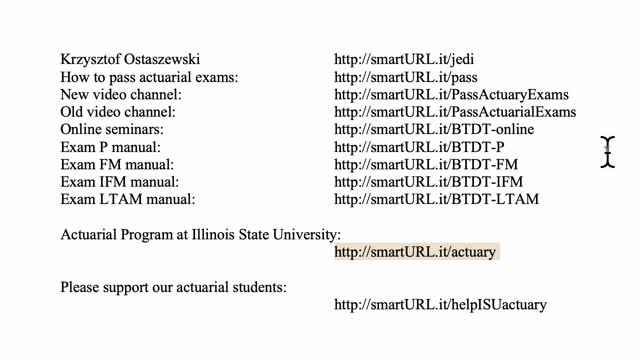 Exam P exercise for March 14, 2021
