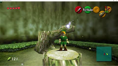 Ocarina of Time - The Lost Woods mini game Heart Piece