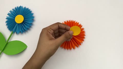 How To Make Easy Paper Flowers For Kids / Nursery Craft Ideas / Paper Craft Easy / KIDS crafts