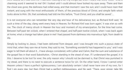 The personal testimony of Charles Spurgeon