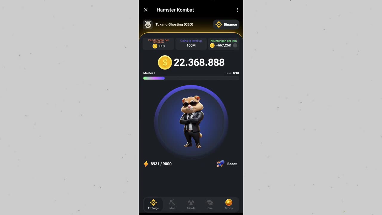 [FREE] HAMSTER KOMBAT HOW TO GET MILLIONS OF COINS BY JUST TAPING THE SCREEN EVERY DAY!!