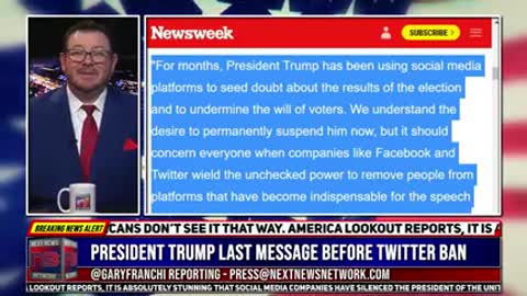 President Trump Sends out WARNING Message after He’s ERASED from the Interne