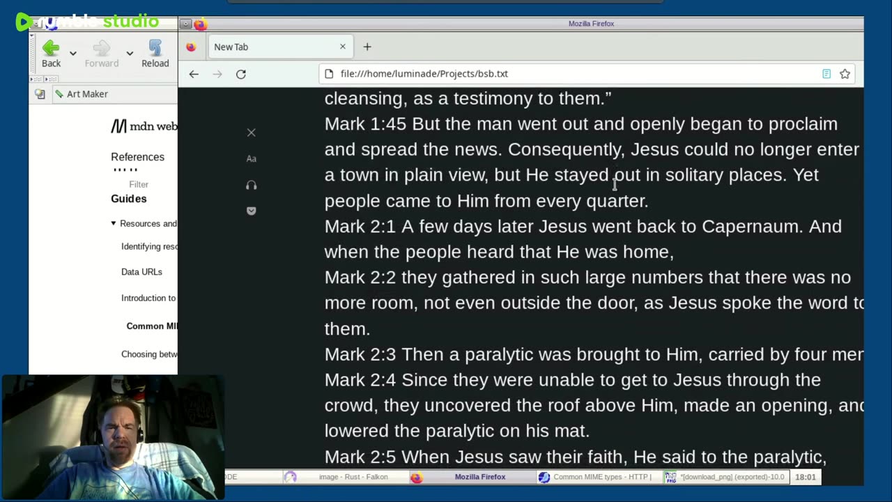 Faith Devlog Gaming Stream - Ep: 040 - Reading Mark 02